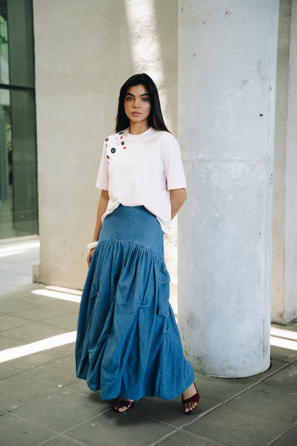 Falda Thalía Blue